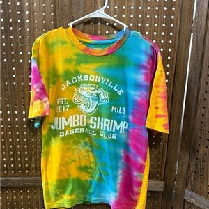 Jacksonville Jumbo Shrimp Tie-Dye Women’s T-Shirt